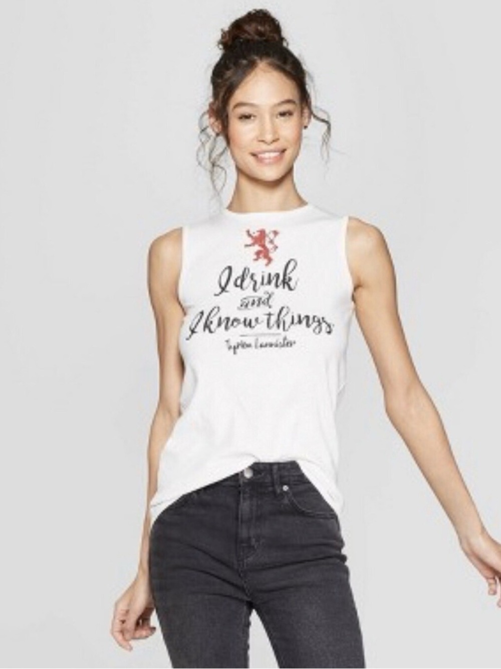 NWOT GOT I drink and I know things Tyrion Lannister Top Tank Game of Thrones